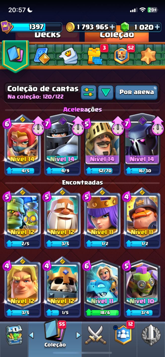CONTA DE CLASH COM 10K DE TROFEU COM SPLASH DECK PRINCIPAL
