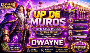 MUROS FULL CV 6-18 c/PROGRESSO ENTREGA RÁPIDA! Menor preço do CLASH OF CLANS