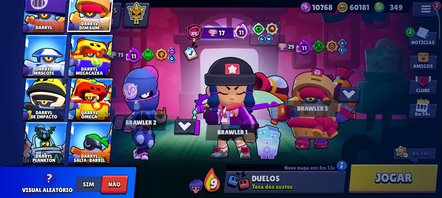 Conta Full, Alien Fama, 10 skin PRATA, 6 dourada e muita skin rara antiga