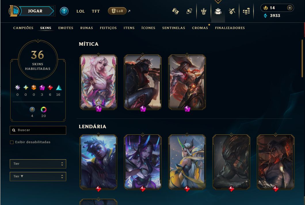 CONTAS DE LOL/FULL ACESSO/PODE TROCA A SENHA E O E-MAIL/ENTREGA 100% garantida