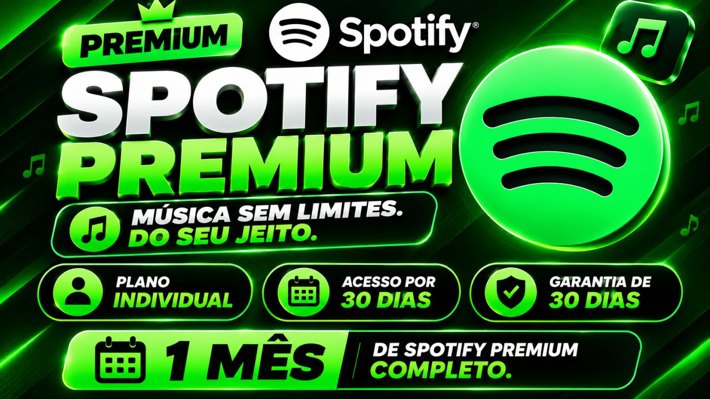 Spotify Premium 1 Mes/3 Meses + Brindes - Conta Individual Promoção