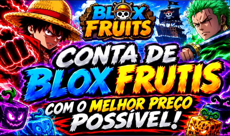 !!! CONTA DE BLOX FRUTIS COM RAÇA V4 CDK SOU GUITAR E MUITO MAIS