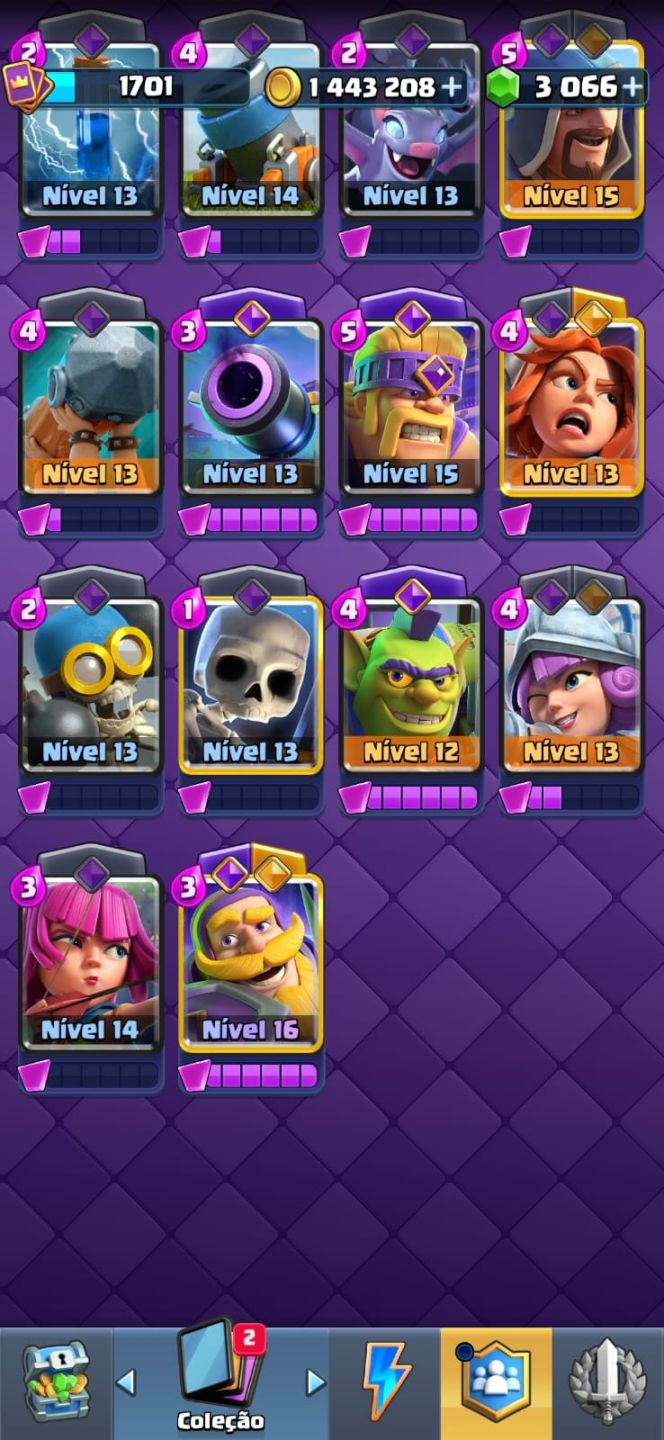 Conta de Clash royale
