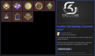 Conta cs2 prime com medalhas coloridas