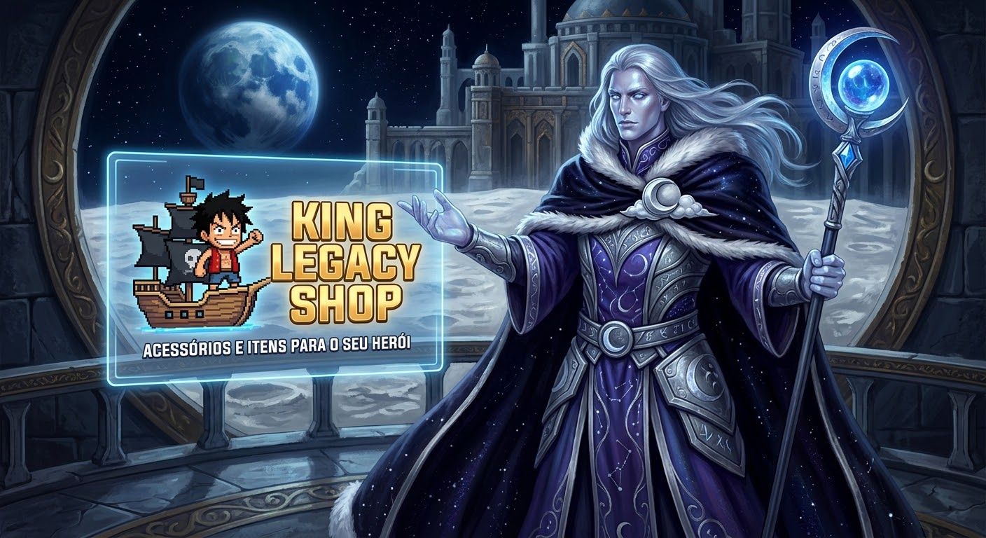 Loja lunar, vendemos acessórios, espadas e frutas de king legacy