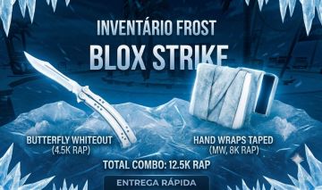 BLOX STRIKE: COMBO FROST (BUTTERFLY WHITEOUT + LUVA TAPED MW) 12.5K RAP