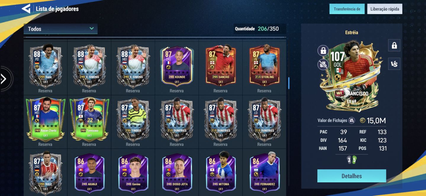 Conta Football Dream Bea Pro INSANA FULL PERSONAGENS LENDÁRIOS