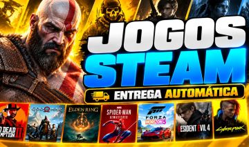 JOGOS STEAM PC | CONTA COM JOGO À ESCOLHA | ENTREGA AUTOMÁTICA