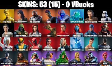 Conta Fortnite com Gold Midas | Gear Specialist Maya | The Scientist e 53 Skins
