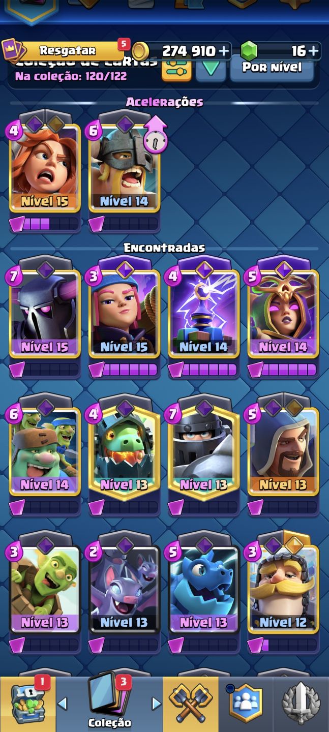CONTA DE CLASH ROYALE BEM UPADA PARA QUEM QUER COMECAR