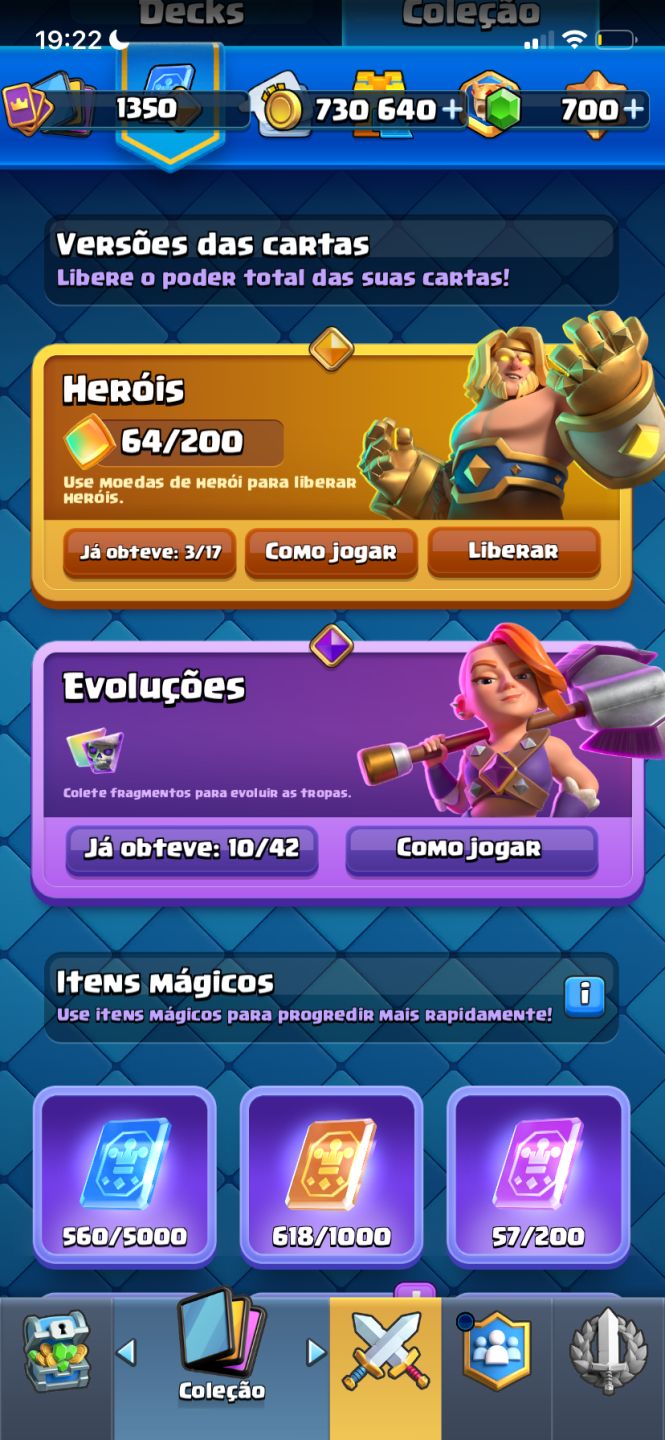 CONTA CLASH ROYALE 7k DE TROFÉUS