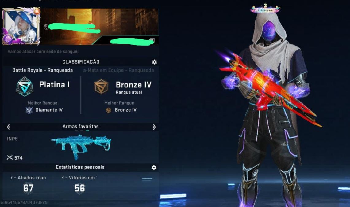Conta Blood Striker (level 34)