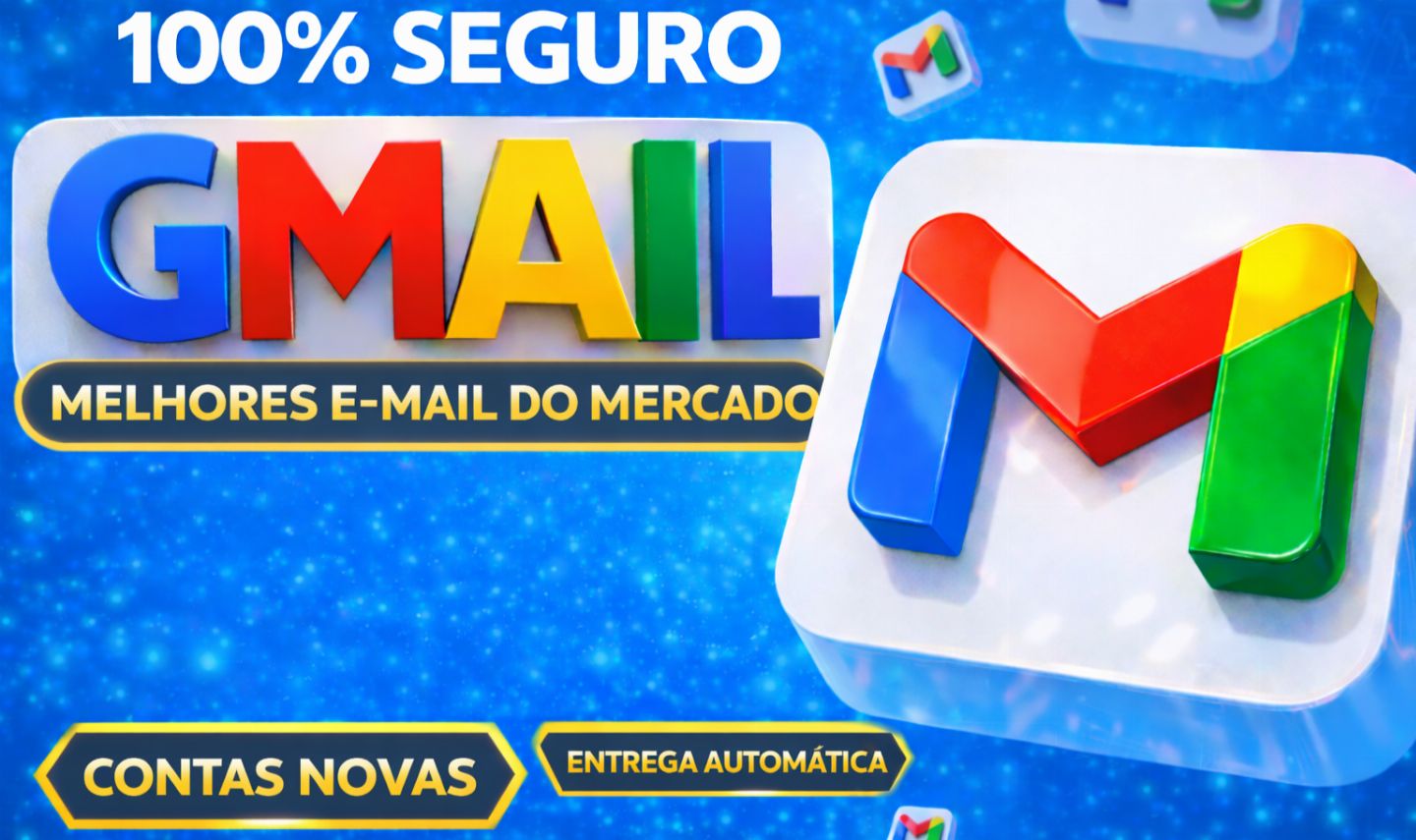 Contas Gmail IP BR Antigas e Novas | Sem Sms | SubMail | Entrega Automática