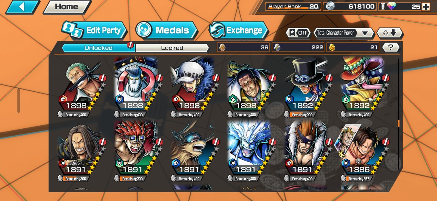 Conta one piece Bounty Rush