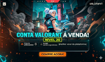 CONTA VALORANT UNRAKED LVL20