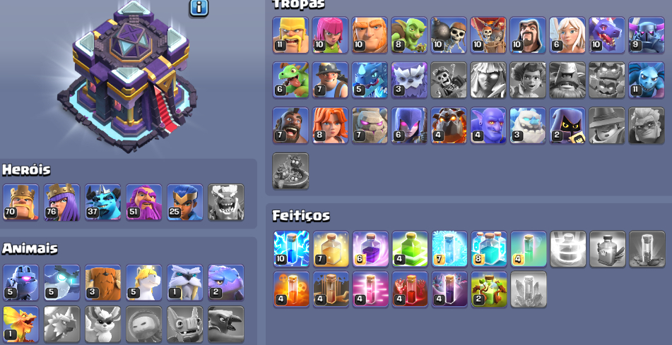 Clash of clans as melhores contas ( ACESSO PERMANENTE)