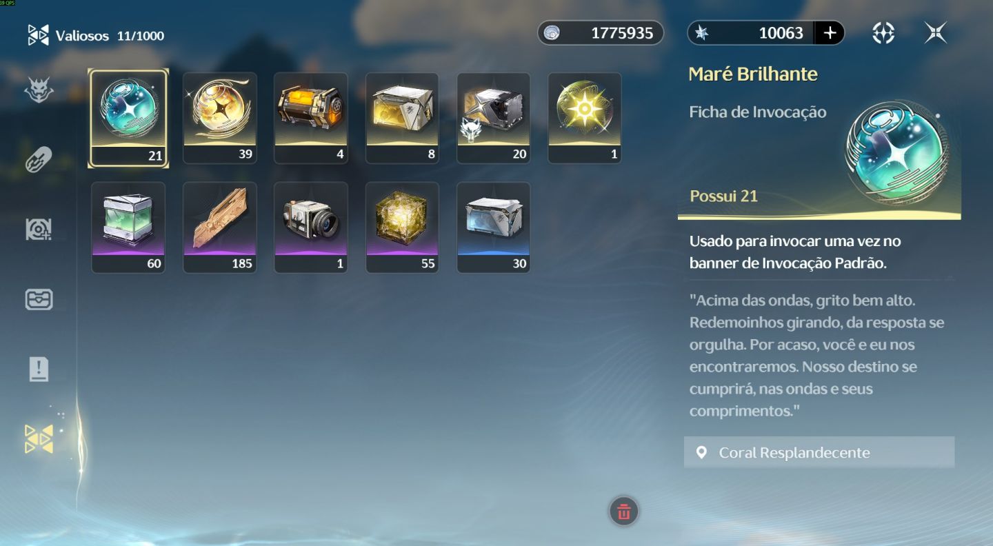 WUTHERING WAVES | INICIANTE 101 PULLS UL9 10K ASTRITES + 39 RADIANT
