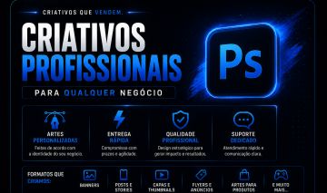 CRIATIVOS PROFISSIONAIS PARA O SEU NEGÓCIO