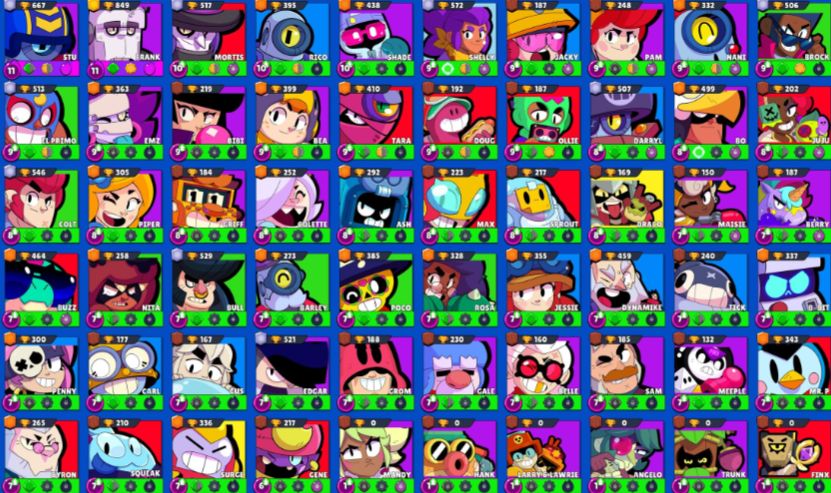 Conta Brawl Stars 61 BRAWLERS 17K