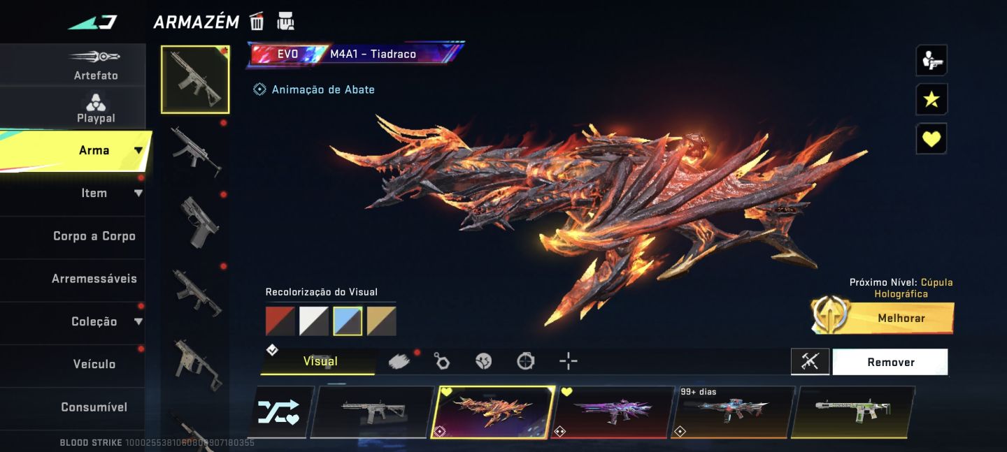 Conta de Blood strike com 10k de investimento dês de 2023