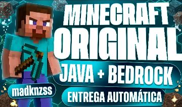 MINECRAFT ORIGINAL JAVA E BEDROCK [ 90% DE DESCONTO ]
