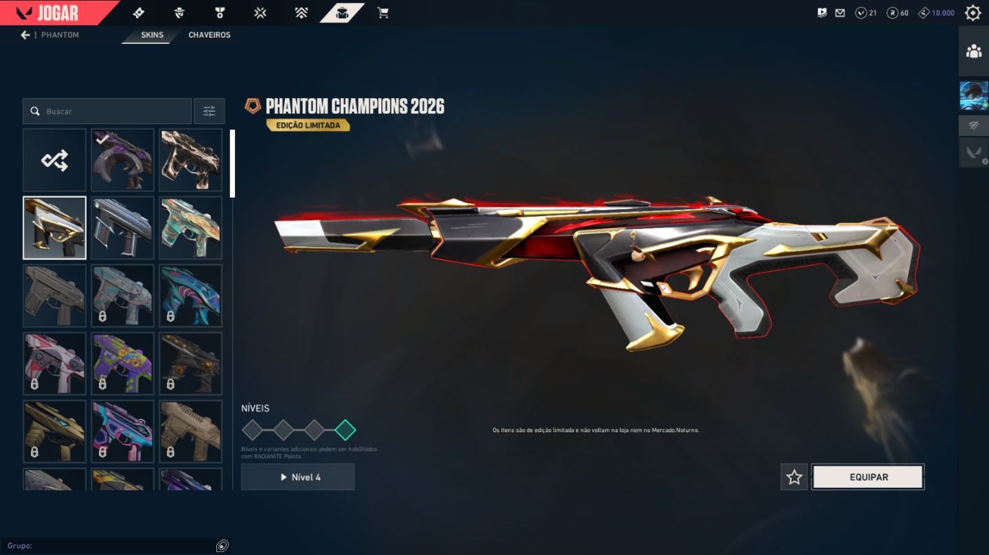 CONTA VALORANT | KURONAMI 2.0 + CHAMPIONS 2026 (EDIÇÃO LIMITADA) | 3+ MELEES | F