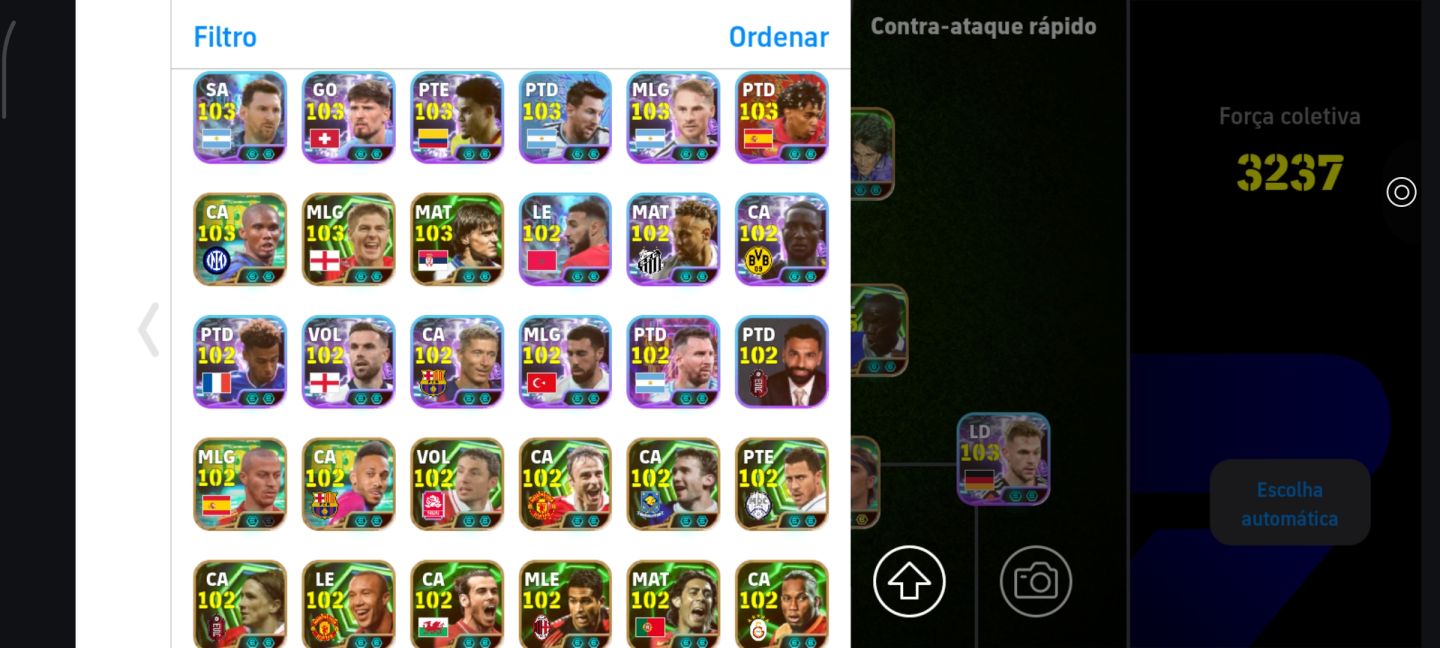 CONTA EFOOTBALL RARA! CANNAVARO 108 + MAKÉLELE + THIAGO LISO + GYOKERES PRIME