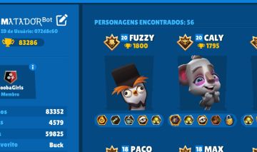 Conta de Zooba com 80k de troféus e 2 personagens no nivel 20!
