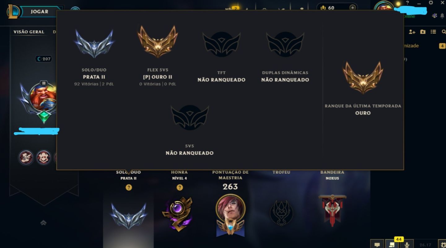 CONTA LEAGUE OF LEGENDS NV. 207 | 69 SKINS