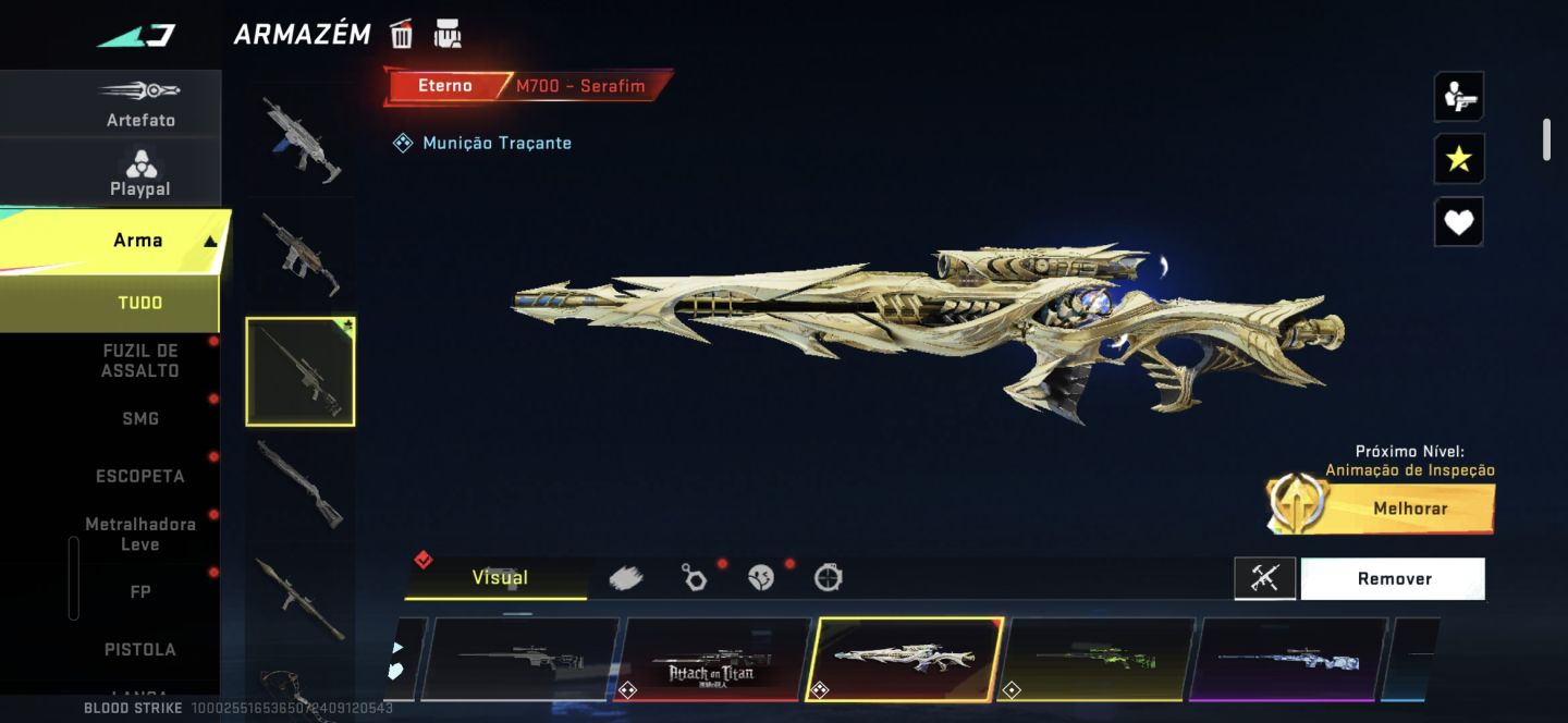 CONTA COM 3 SKINS ETERNAS E 2 DA PARCERIA DO ATACK ON TITAN