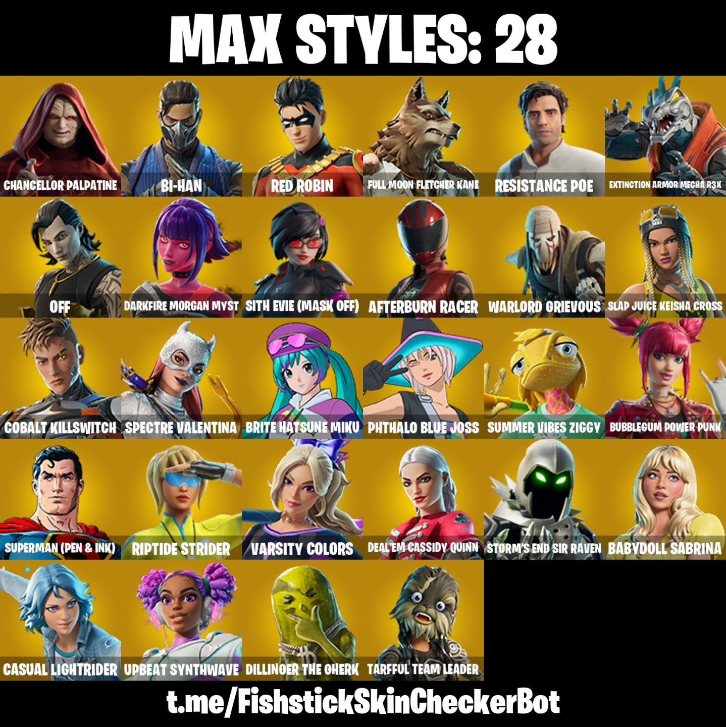 Conta Fortnite com Captain Phasma | Poe Dameron | Apprentice Evie | W e 47 Skins