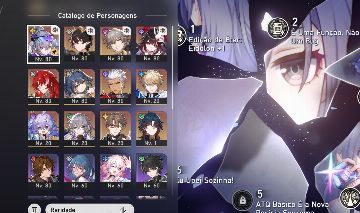 Conta de honkai ar65 c/loba prateada c4+cone+yunli+argenti+Sparkle+Dan terrae