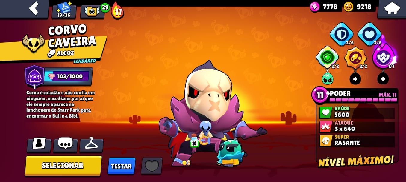 Conta Brawl Stars ultra gemada com quase todos os brawlers!!!
