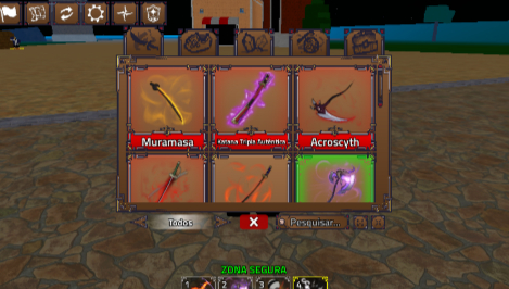 ESPADAS E MATERIAS KING LEGACY