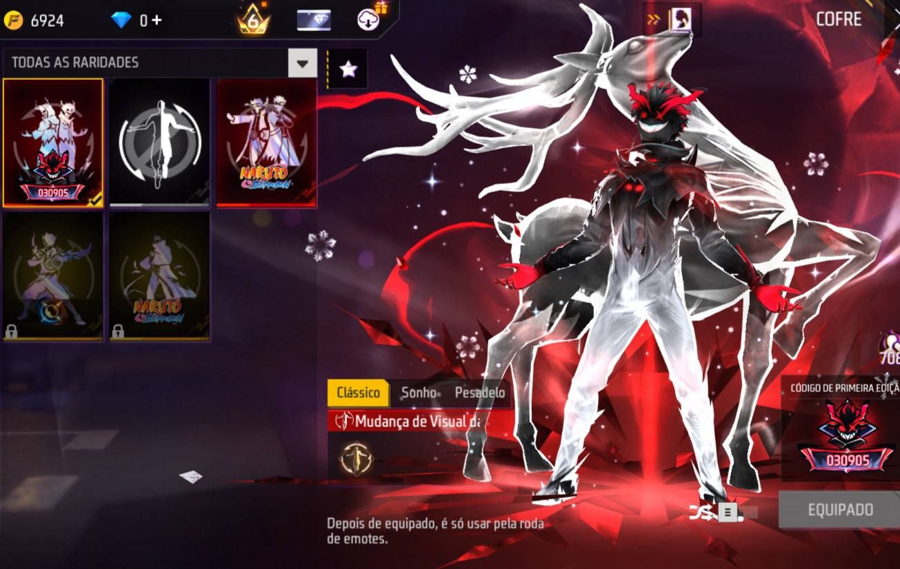 CONTA FF GEMADA COM ANIMAÇÃO DE KIT, ANGELICAL, SOMBRA ROXA, EVO, +500 PEITAS