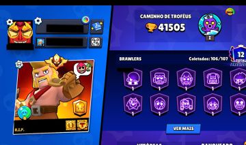Conta Brawl Stars de 2019 | 107/108 Brawlers | Valor Negociável