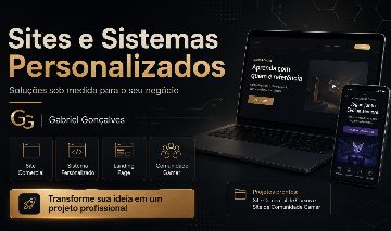 Criação de Sites ou Sistemas Personalizados!