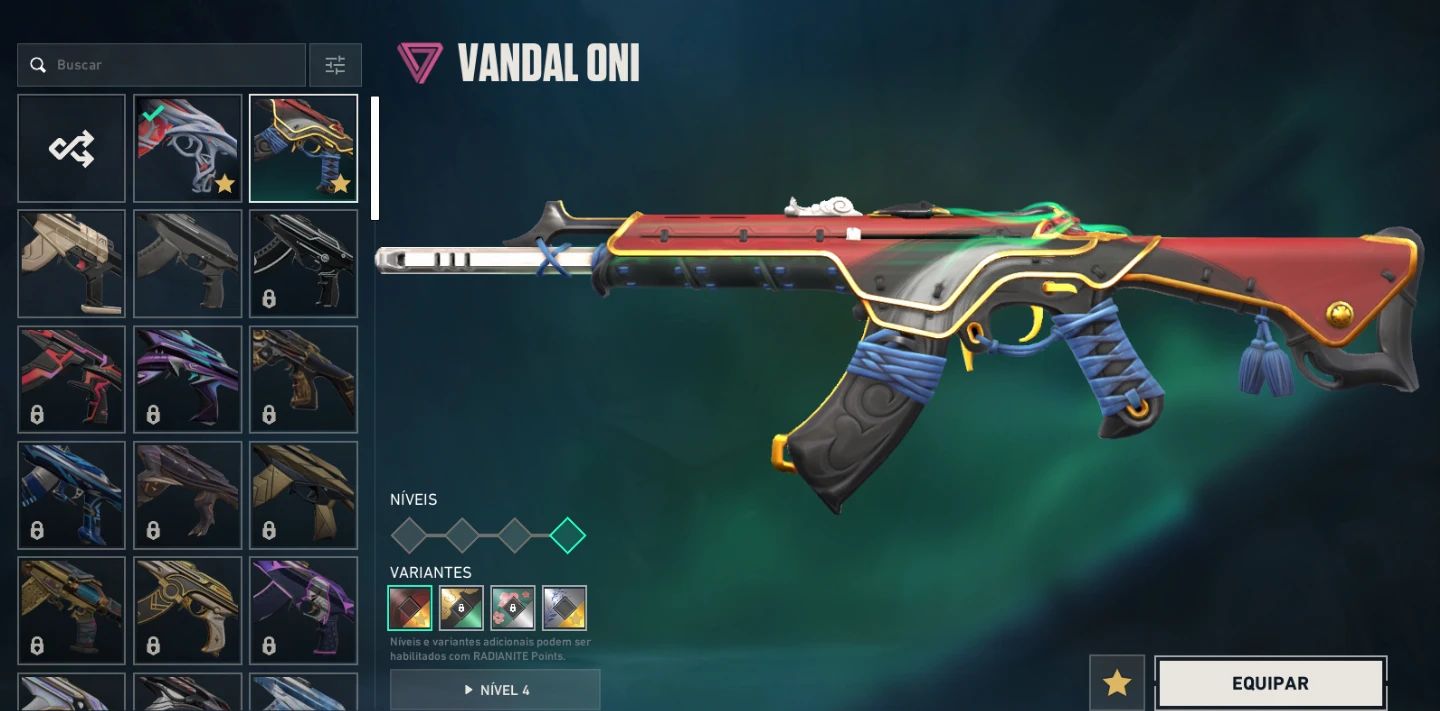 CONTA VALORANT COM SKINS DE FACA,VANDAL, PHANTOM E SHERIFF