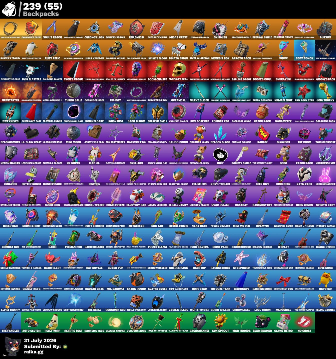 Fortnite | 173 Skins | Gold Midas | 2800 v-bucks | Fundadores STW