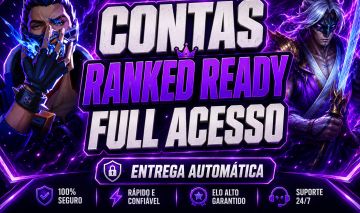 CONTA VALORANT E LOL RANKED READY