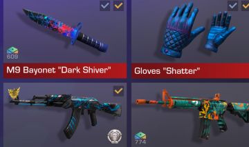 1 x STANDOFF 2 LVL 115 SKIN LUVA E FACA