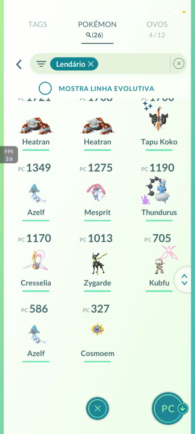 Conta pokémon go, nível 40