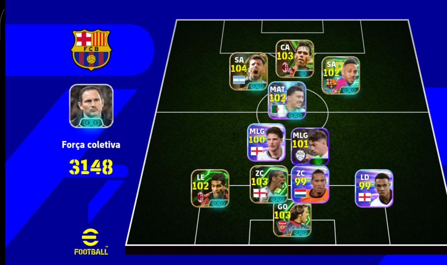 Efootball Força 3148 | Time Insano com lendas!