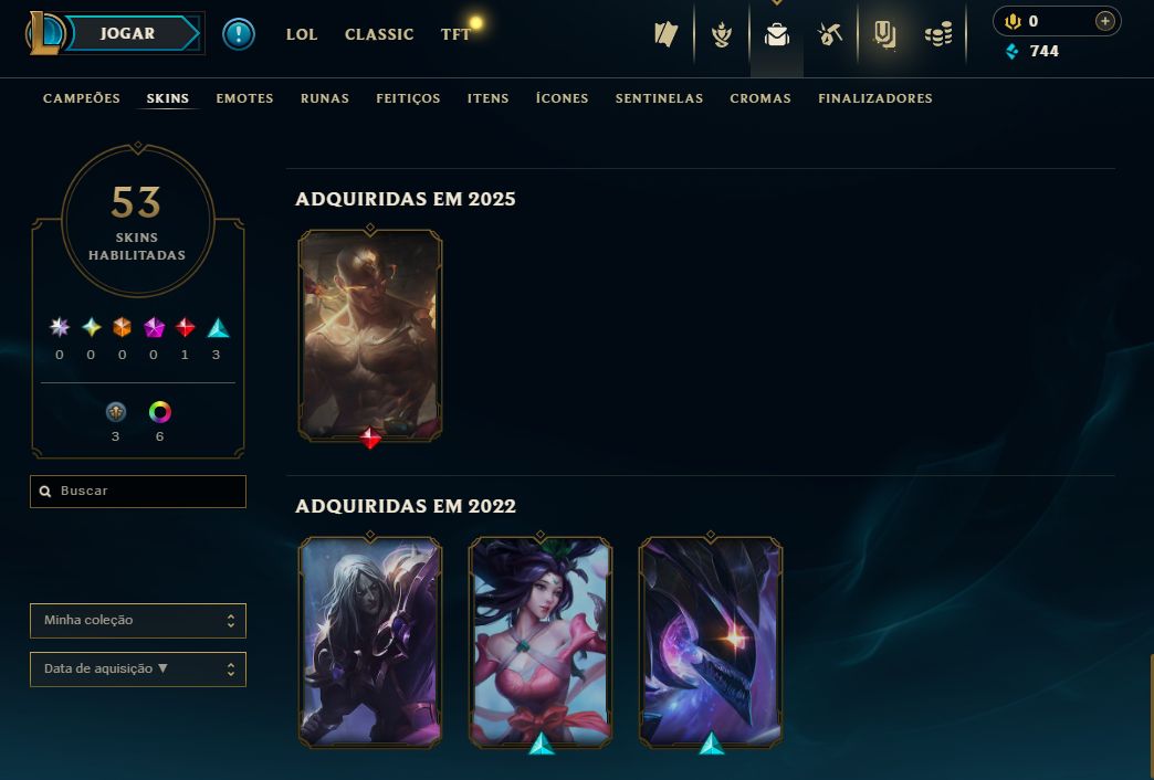 CONTA LOL GOLD 4 SMURF