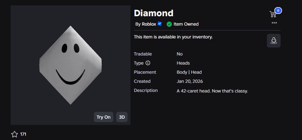 CONTA ROBLOX ANTIGA 2008 COM DIAMOND HEAD +7 OFFSALES E 3K DE RAP [UNVERIFIED]