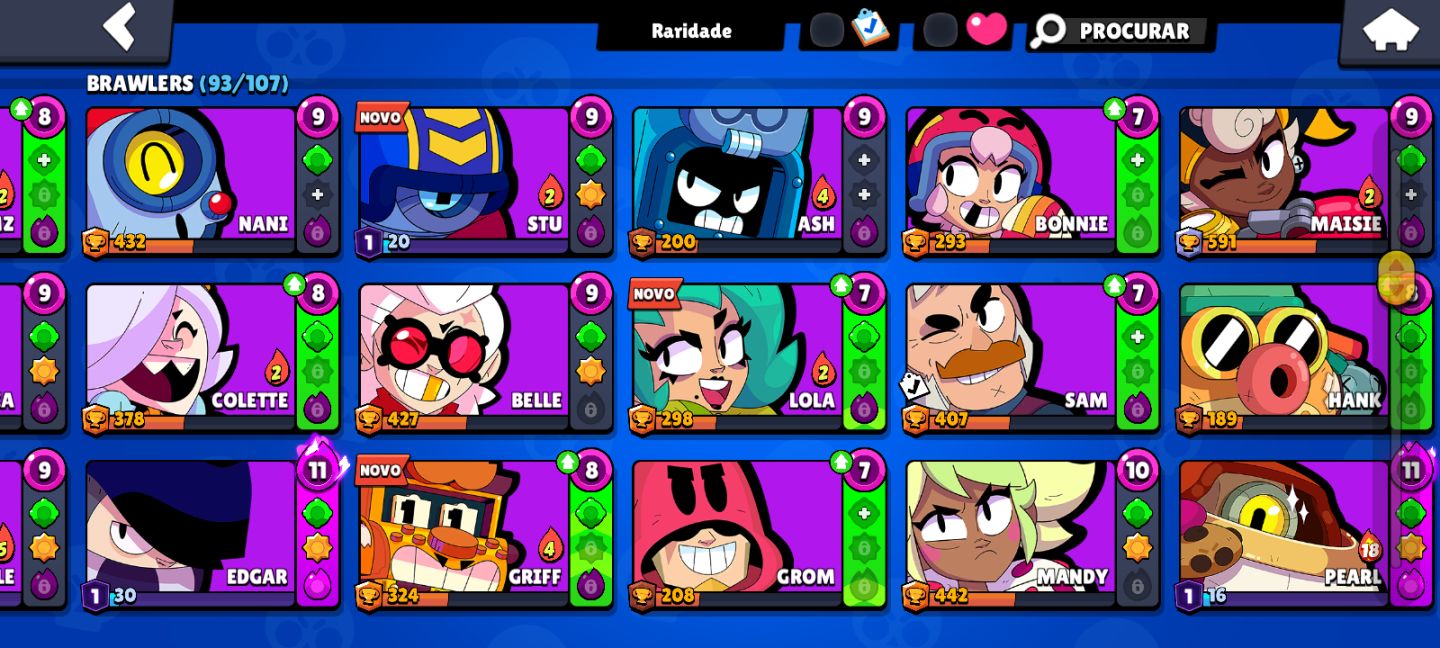 Conta de brawl stard