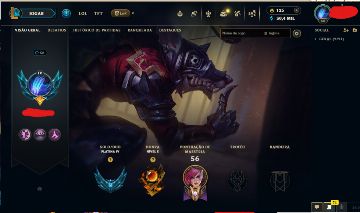 CONTA LOL PLATINA IV; HONRA 5; 15 SKINS - 21 CHROMAS;