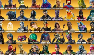 Conta Fortnite tryhard com muitas skins