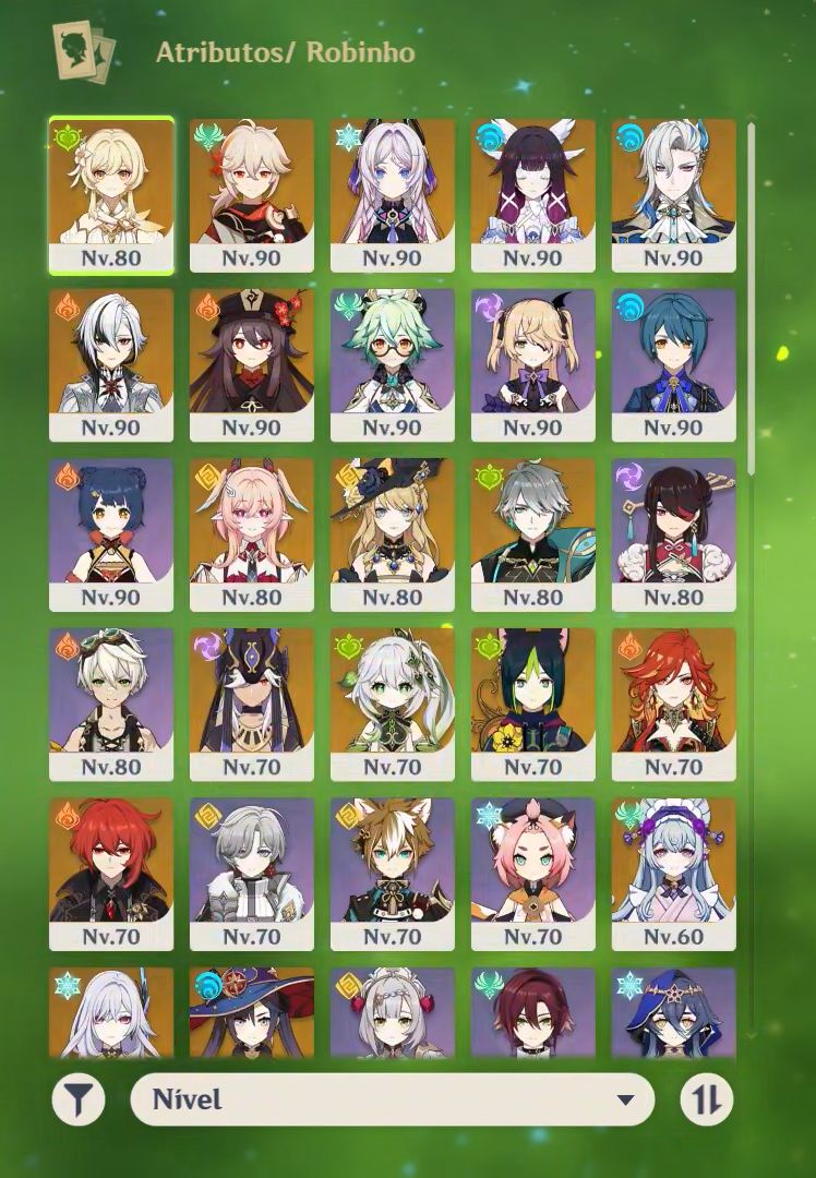 CONTA DE GENSHIN AR58 (Columbina C1, Kazuha C1 e Linnea C1 com assinatura!!)