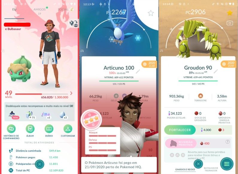 CONTA POKEMON GO LEVEL 49 | 130 LENDARIO | 77 BRILHANTE | 168 POKEMON IV 100